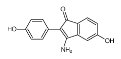 3-amino-5-hydroxy-2-(4-hydroxyphenyl)inden-1-one Structure