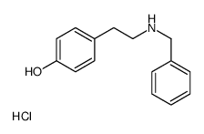 4-[2-(benzylamino)ethyl]phenol,hydrochloride Structure