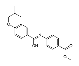 methyl 4-[[4-(2-methylpropoxy)benzoyl]amino]benzoate结构式