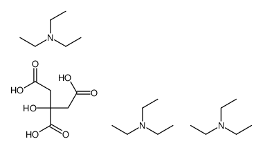 N,N-diethylethanamine,2-hydroxypropane-1,2,3-tricarboxylic acid结构式