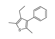 3-ethyl-2,5-dimethyl-4-phenylthiophene结构式