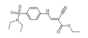 (Z)-2-Cyano-3-(4-diethylsulfamoyl-phenylamino)-acrylic acid ethyl ester Structure