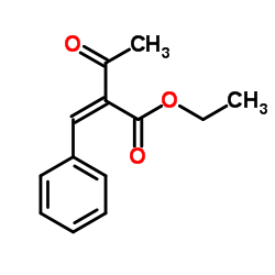 2-苯亚甲基乙酰乙酸乙酯结构式
