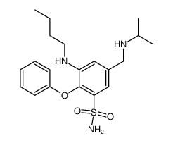 3-Butylamino-5-(isopropylamino-methyl)-2-phenoxy-benzenesulfonamide Structure