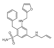 5-Allylaminomethyl-2-benzyl-3-[(furan-2-ylmethyl)-amino]-benzenesulfonamide Structure