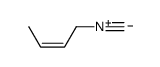 1-isocyanobut-2-ene Structure