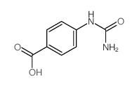 p-Ureidobenzoic acid Structure