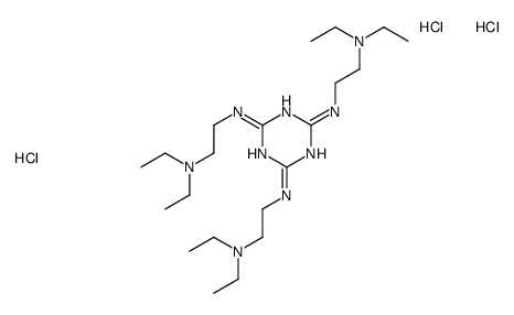 2-N,4-N,6-N-tris[2-(diethylamino)ethyl]-1,3,5-triazine-2,4,6-triamine,trihydrochloride Structure