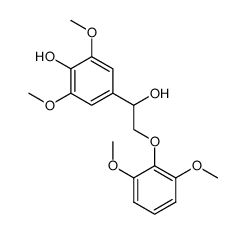 4-(2-(2,6-dimethoxyphenoxy)-1-hydroxyethyl)-2,6-dimethoxyphenol Structure