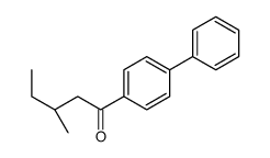 (3S)-3-methyl-1-(4-phenylphenyl)pentan-1-one结构式