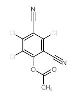 (2,3,5-trichloro-4,6-dicyano-phenyl) acetate structure