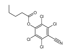 (2,3,5,6-tetrachloro-4-cyanophenyl) pentanoate结构式