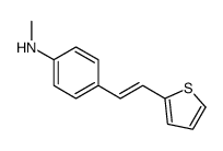 N-methyl-4-(2-thiophen-2-ylethenyl)aniline结构式