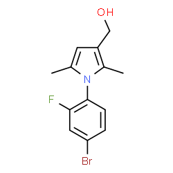 1-(4-BROMO-2-FLUOROPHENYL)-2,5-DIMETHYL-1H-PYRROLE-3-METHANOL structure