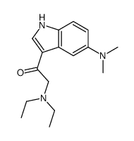 2-(diethylamino)-1-[5-(dimethylamino)-1H-indol-3-yl]ethanone结构式