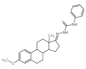 Estra-1,3,5(10)-trien-17-one,3-methoxy-, [(phenylamino)thioxomethyl]hydrazone (9CI) picture