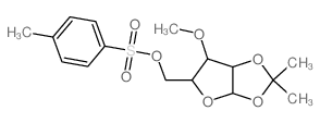 4-methoxy-7,7-dimethyl-3-[(4-methylphenyl)sulfonyloxymethyl]-2,6,8-trioxabicyclo[3.3.0]octane结构式