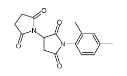 1-(2,4-dimethylphenyl)-3-(2,5-dioxopyrrolidin-1-yl)pyrrolidine-2,5-dione Structure