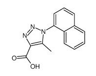 5-methyl-1-naphthalen-1-yltriazole-4-carboxylic acid Structure