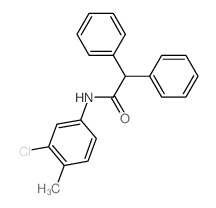 N-(3-chloro-4-methyl-phenyl)-2,2-diphenyl-acetamide Structure