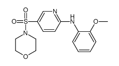 N-(2-methoxyphenyl)-5-morpholin-4-ylsulfonylpyridin-2-amine结构式