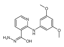 2-(3,5-dimethoxyanilino)pyridine-3-carbohydrazide结构式