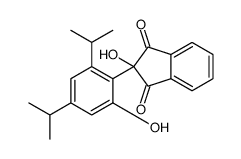 2-hydroxy-2-[2-hydroxy-4,6-di(propan-2-yl)phenyl]indene-1,3-dione Structure