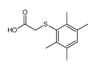 2-(2,3,5,6-tetramethylphenyl)sulfanylacetic acid Structure