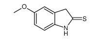 5-甲氧基-1,3-二氢吲哚-2-硫酮结构式