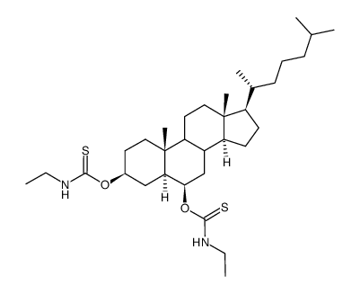 3β,6β-bis(ethylaminothiocarbonyloxy)-5α-cholestane Structure