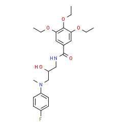 3,4,5-triethoxy-N-[3-[(4-fluorophenyl)-methyl-amino]-2-hydroxy-propyl] benzamide picture