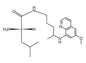 N-{4-[(6-methoxyquinolin-8-yl)amino]pentyl}-2-amino-4-methylpentanamide Structure