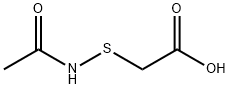 Acetic acid, 2-[(acetylamino)thio]- Structure