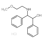 Benzeneethanol, b-[(2-methoxyethyl)amino]-a-phenyl-, hydrochloride (1:1) Structure