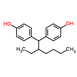 4,4'-(2-乙基己烷-1,1-二基)二苯酚结构式