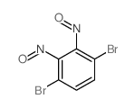 1,4-dibromo-2,3-dinitroso-benzene结构式