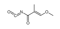 β-methoxy-α-methylacryloyl isocyanate Structure