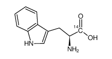 tryptophan, l-, [side chain 1-14c] Structure