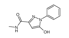 5-hydroxy-3-methylcarbamoyl-1-phenyl-pyrazoles结构式