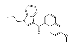 (6-methoxynaphthalen-1-yl)-(1-propylindol-3-yl)methanone Structure