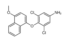 3,5-dichloro-4-(4-methoxynaphthalen-1-yl)oxyaniline结构式