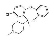 8-Chloro-6-methyl-6-(1-methyl-4-piperidyl)-6H-dibenz[b,e]-1,4-oxathiepin Structure