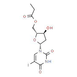 5-Iodo-5'-O-propionyl-2'-deoxyuridine structure