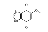 5-methoxy-2-methyl-1,3-benzoselenazole-4,7-dione结构式