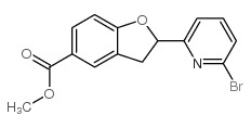 2-(6-BROMO-PYRIDIN-2-YL)-2,3-DIHYDRO-BENZOFURAN-5-CARBOXYLIC ACID METHYL ESTER Structure