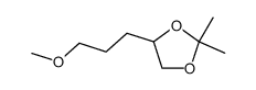 4-(3-methoxy-propyl)-2,2-dimethyl-[1,3]dioxolane Structure