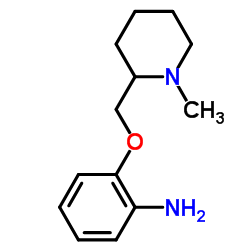 2-[(1-Methyl-2-piperidinyl)methoxy]aniline structure