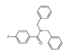 N,N-dibenzyl-4-fluorobenzamide结构式