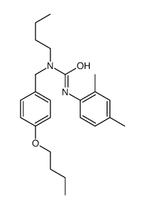 1-[(4-butoxyphenyl)methyl]-1-butyl-3-(2,4-dimethylphenyl)urea结构式