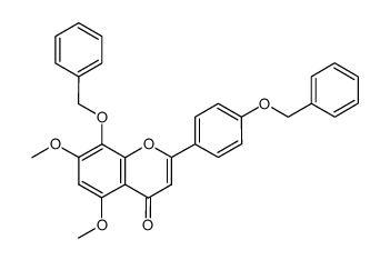 8-(benzyloxy)-2-(4-(benzyloxy)phenyl)-5,7-dimethoxy-4H-chromen-4-one Structure